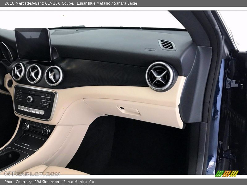 Lunar Blue Metallic / Sahara Beige 2018 Mercedes-Benz CLA 250 Coupe