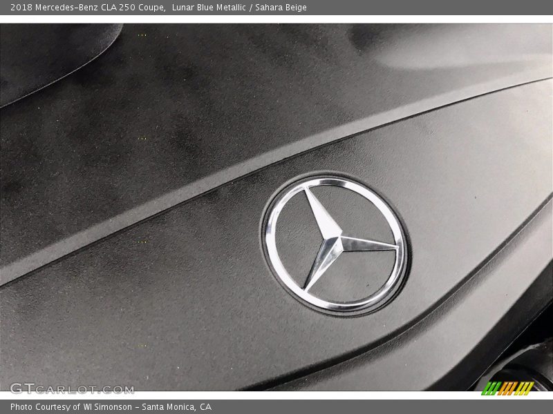 Lunar Blue Metallic / Sahara Beige 2018 Mercedes-Benz CLA 250 Coupe