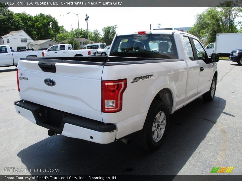 Oxford White / Medium Earth Gray 2015 Ford F150 XL SuperCab