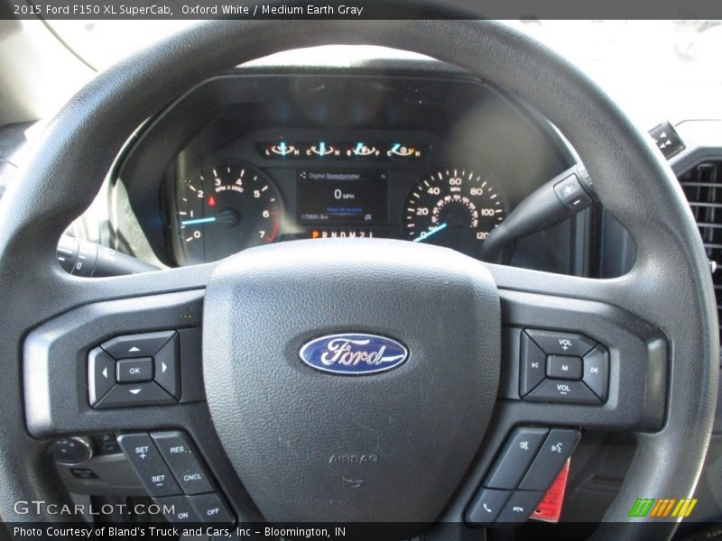 Oxford White / Medium Earth Gray 2015 Ford F150 XL SuperCab