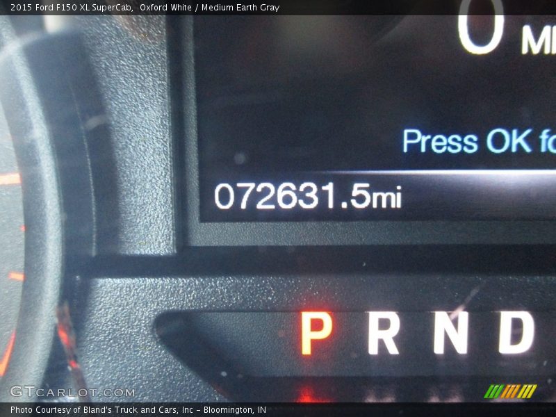 Oxford White / Medium Earth Gray 2015 Ford F150 XL SuperCab