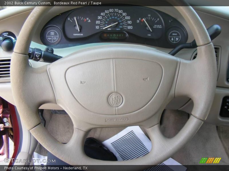Bordeaux Red Pearl / Taupe 2002 Buick Century Custom