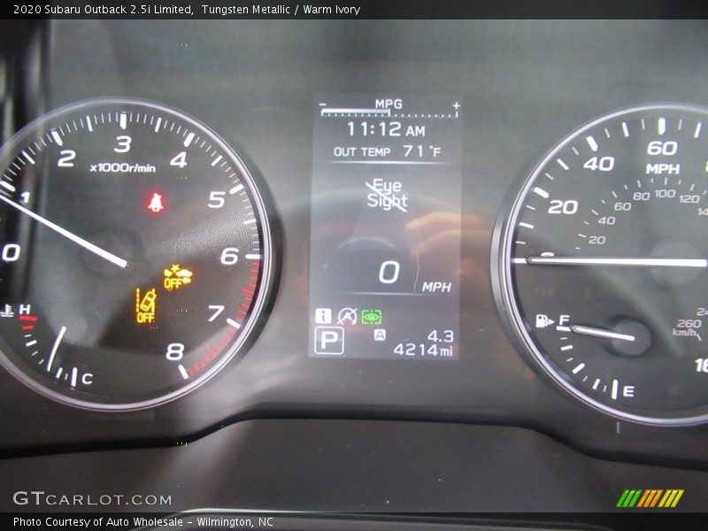 Tungsten Metallic / Warm Ivory 2020 Subaru Outback 2.5i Limited