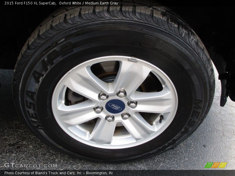 Oxford White / Medium Earth Gray 2015 Ford F150 XL SuperCab