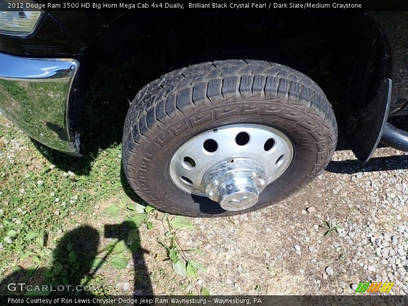 Brilliant Black Crystal Pearl / Dark Slate/Medium Graystone 2012 Dodge Ram 3500 HD Big Horn Mega Cab 4x4 Dually