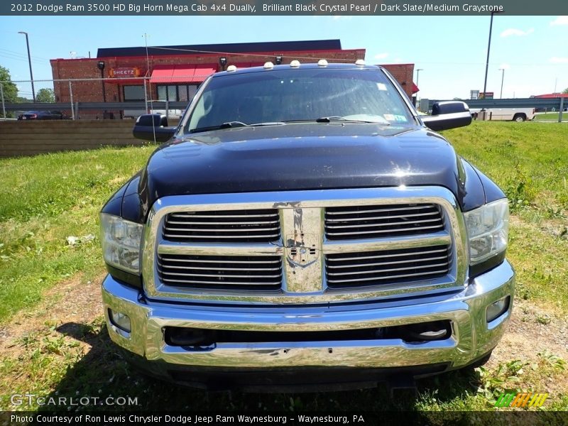 Brilliant Black Crystal Pearl / Dark Slate/Medium Graystone 2012 Dodge Ram 3500 HD Big Horn Mega Cab 4x4 Dually