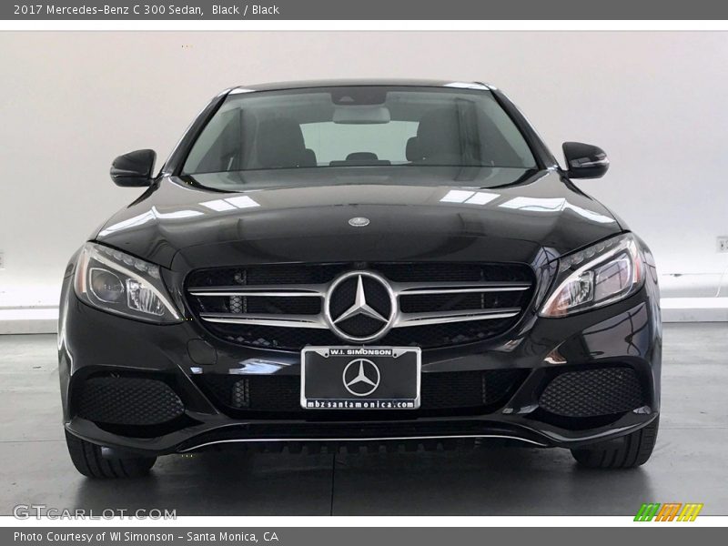 Black / Black 2017 Mercedes-Benz C 300 Sedan