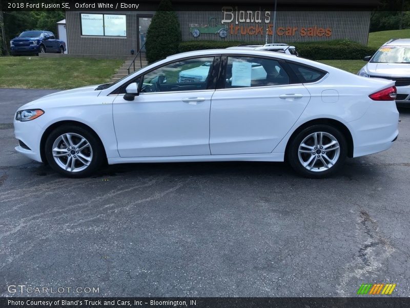 Oxford White / Ebony 2018 Ford Fusion SE