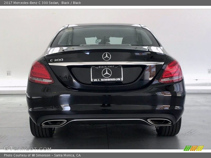 Black / Black 2017 Mercedes-Benz C 300 Sedan
