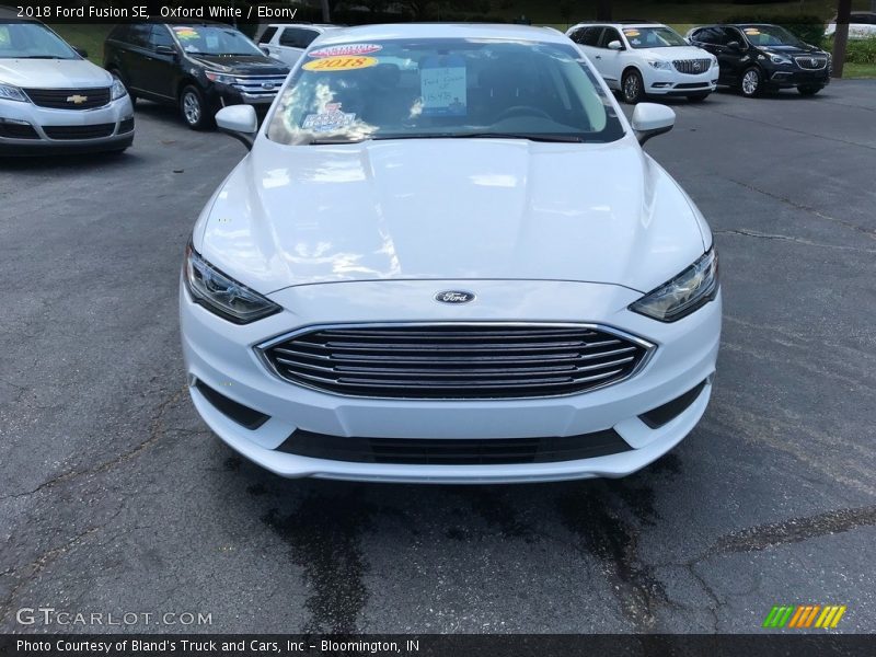 Oxford White / Ebony 2018 Ford Fusion SE