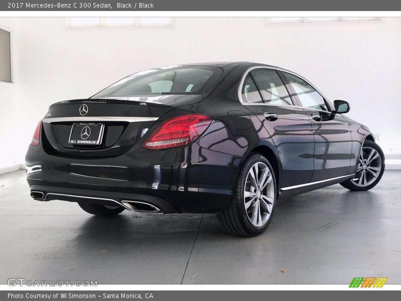 Black / Black 2017 Mercedes-Benz C 300 Sedan