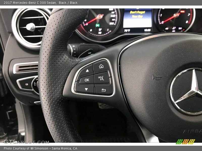 Black / Black 2017 Mercedes-Benz C 300 Sedan
