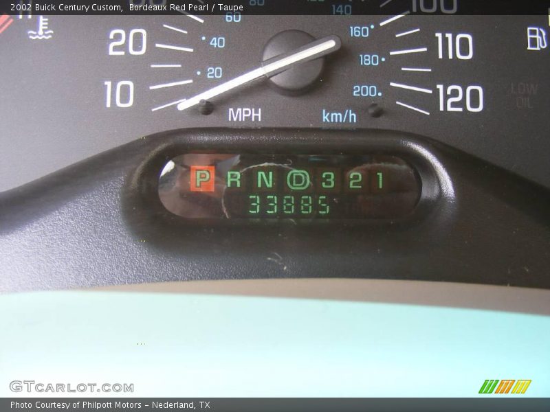 Bordeaux Red Pearl / Taupe 2002 Buick Century Custom