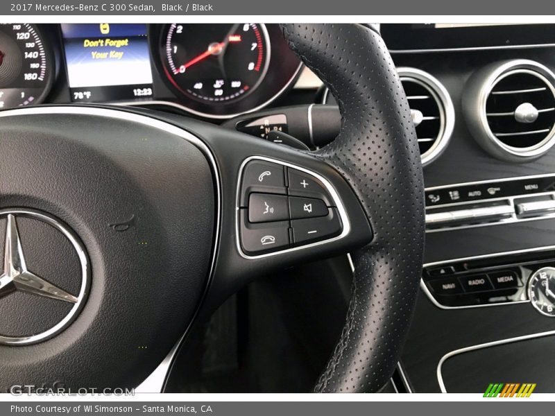 Black / Black 2017 Mercedes-Benz C 300 Sedan