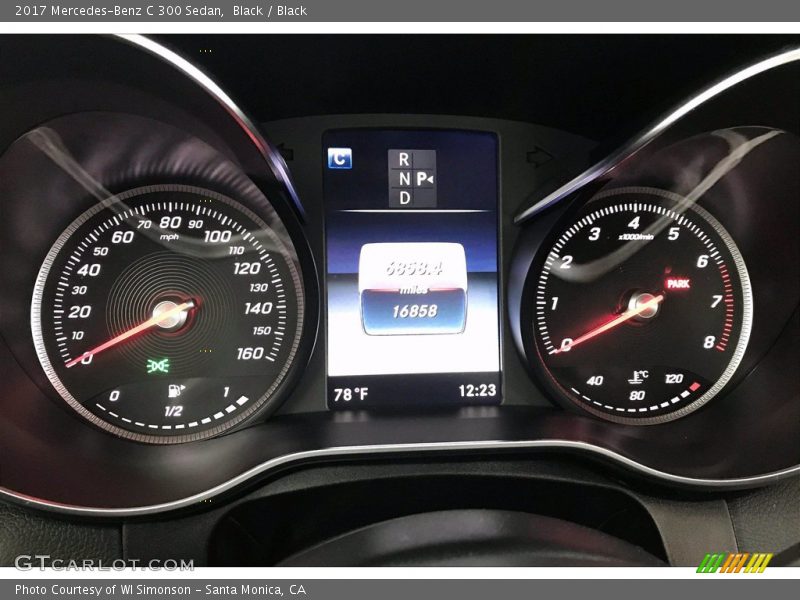 Black / Black 2017 Mercedes-Benz C 300 Sedan