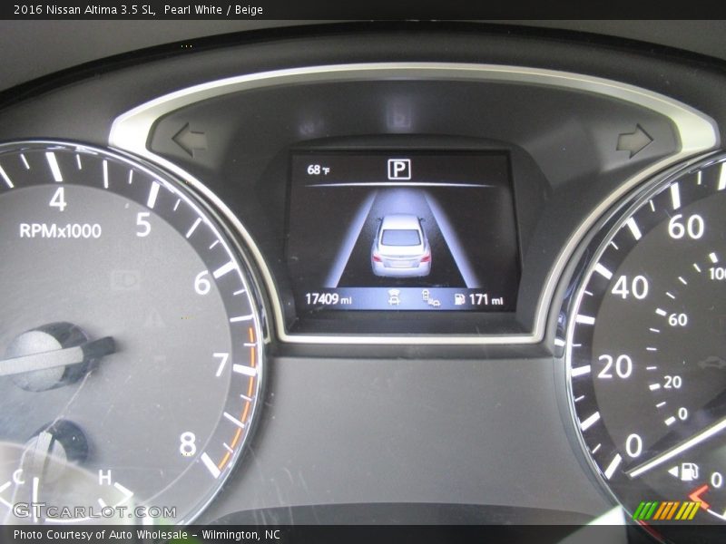 Pearl White / Beige 2016 Nissan Altima 3.5 SL