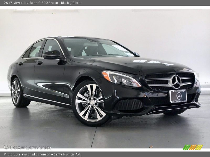Black / Black 2017 Mercedes-Benz C 300 Sedan