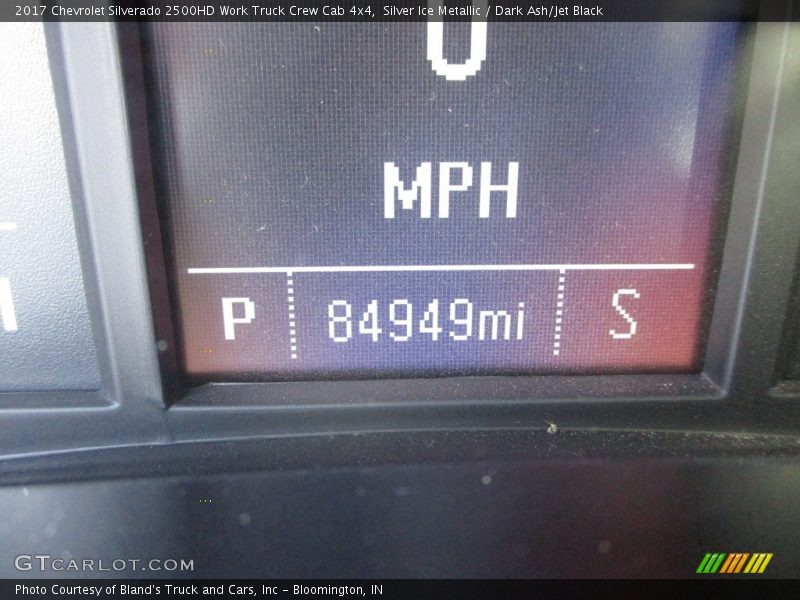 Silver Ice Metallic / Dark Ash/Jet Black 2017 Chevrolet Silverado 2500HD Work Truck Crew Cab 4x4