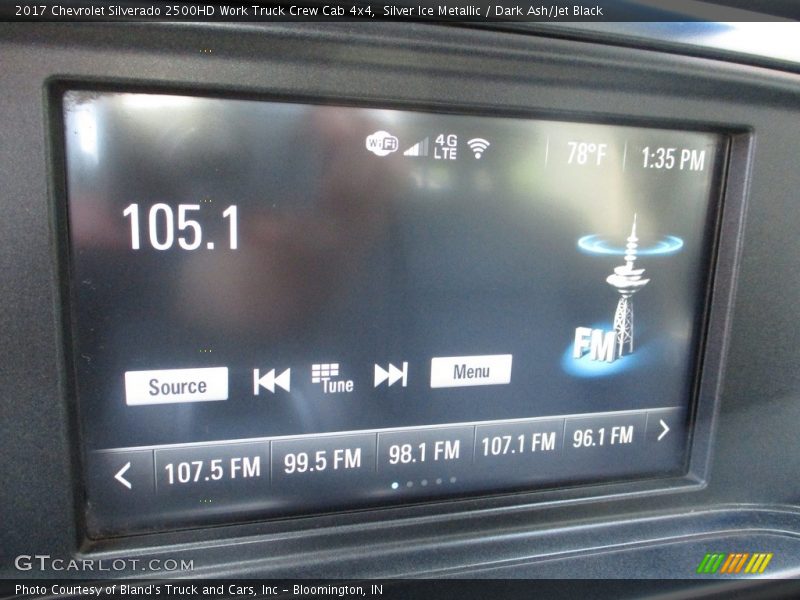 Silver Ice Metallic / Dark Ash/Jet Black 2017 Chevrolet Silverado 2500HD Work Truck Crew Cab 4x4