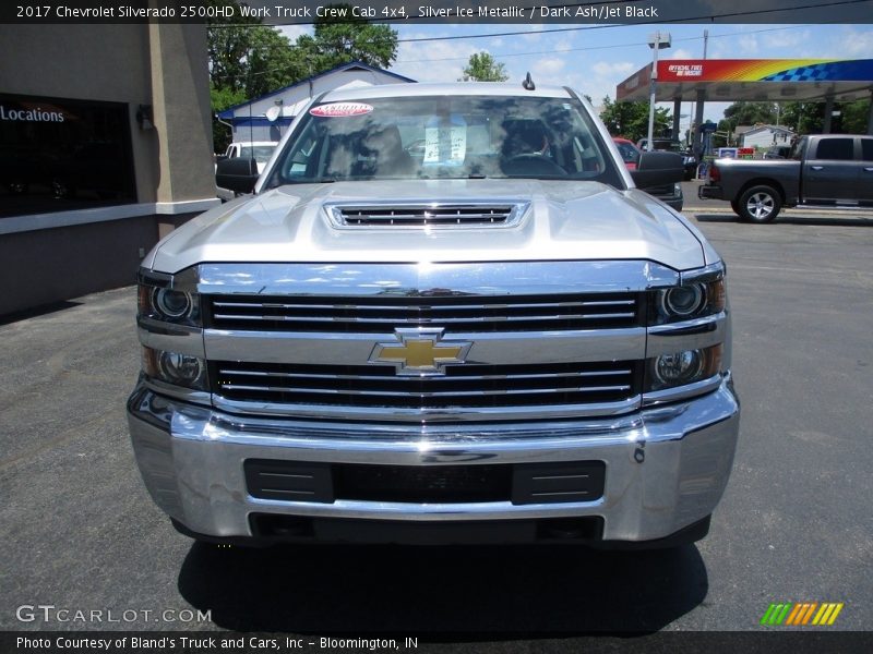 Silver Ice Metallic / Dark Ash/Jet Black 2017 Chevrolet Silverado 2500HD Work Truck Crew Cab 4x4