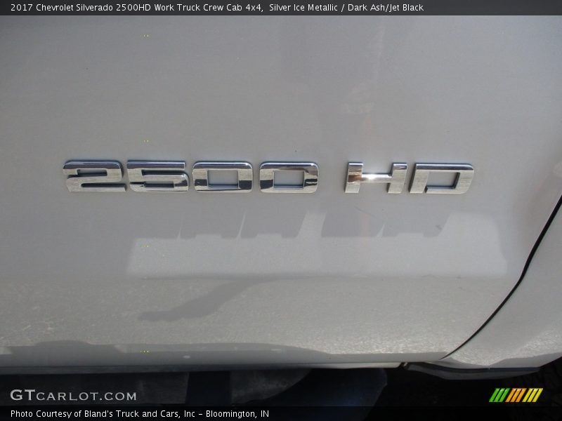 Silver Ice Metallic / Dark Ash/Jet Black 2017 Chevrolet Silverado 2500HD Work Truck Crew Cab 4x4