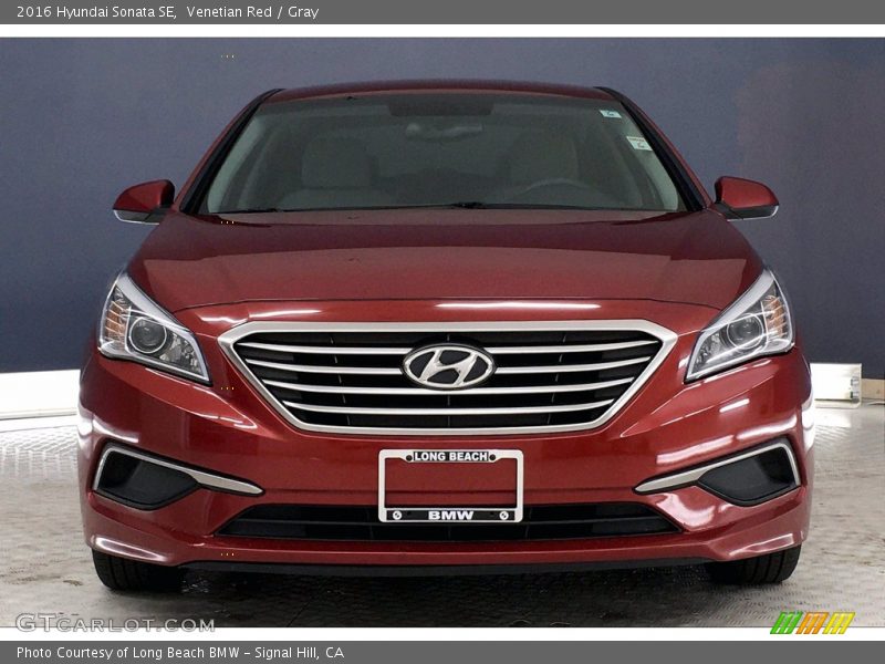 Venetian Red / Gray 2016 Hyundai Sonata SE