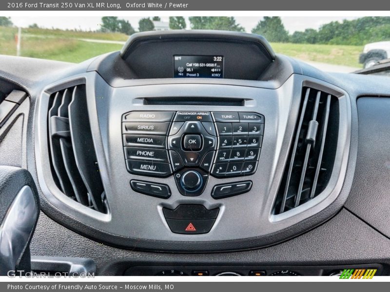 Controls of 2016 Transit 250 Van XL MR Long