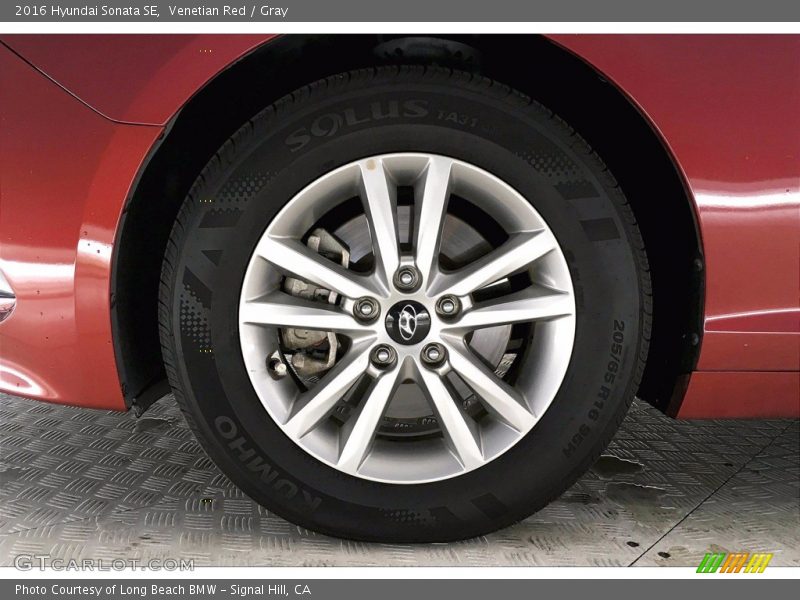 Venetian Red / Gray 2016 Hyundai Sonata SE