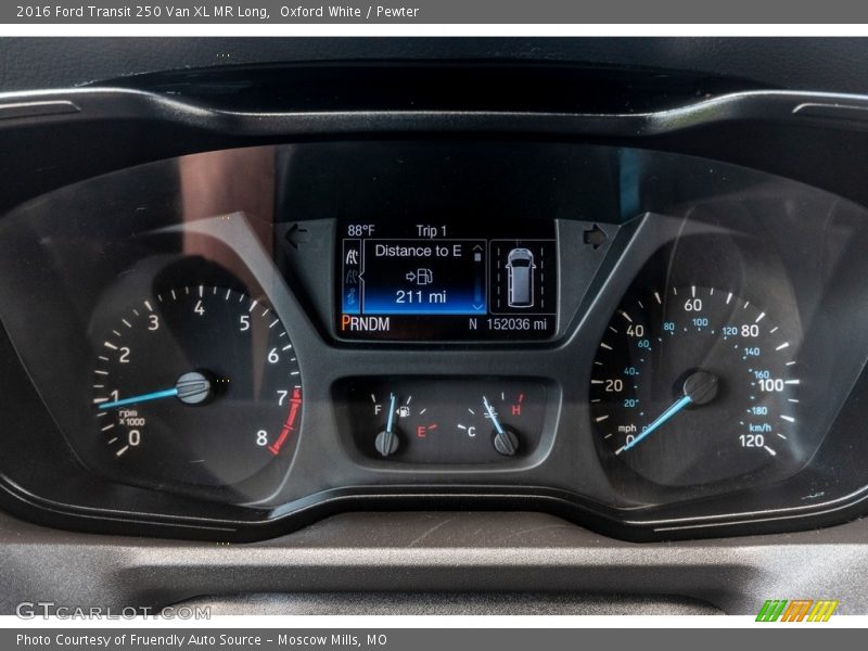  2016 Transit 250 Van XL MR Long 250 Van XL MR Long Gauges