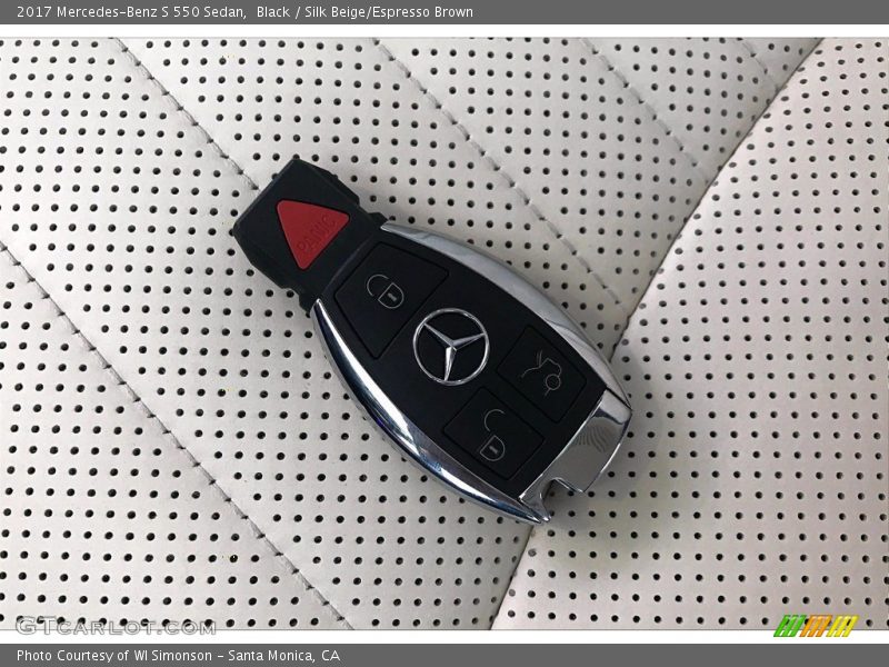 Black / Silk Beige/Espresso Brown 2017 Mercedes-Benz S 550 Sedan
