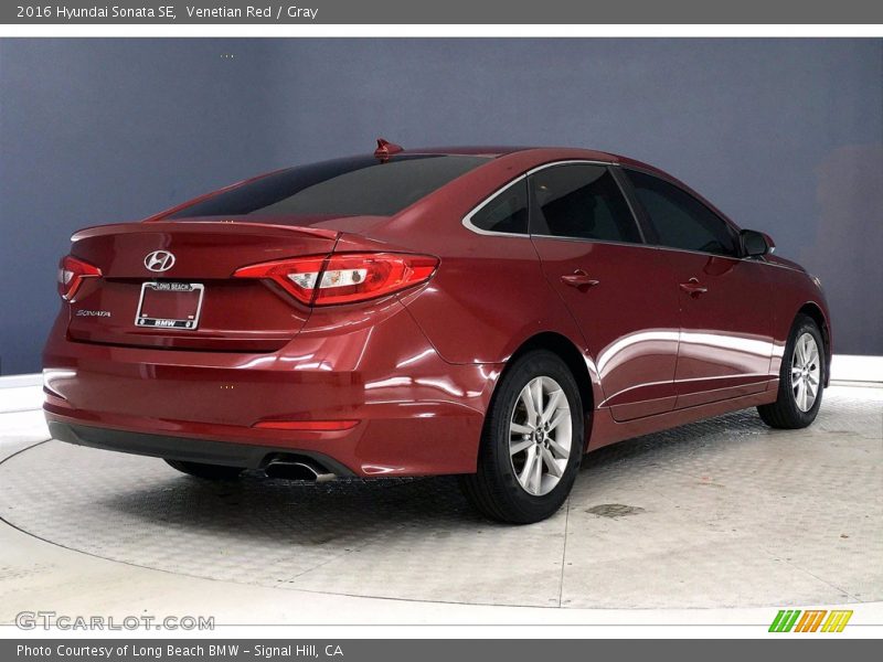 Venetian Red / Gray 2016 Hyundai Sonata SE
