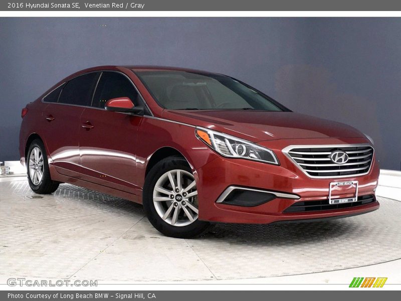 Venetian Red / Gray 2016 Hyundai Sonata SE