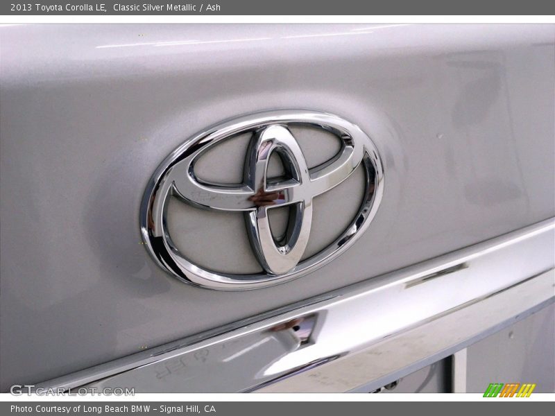 Classic Silver Metallic / Ash 2013 Toyota Corolla LE