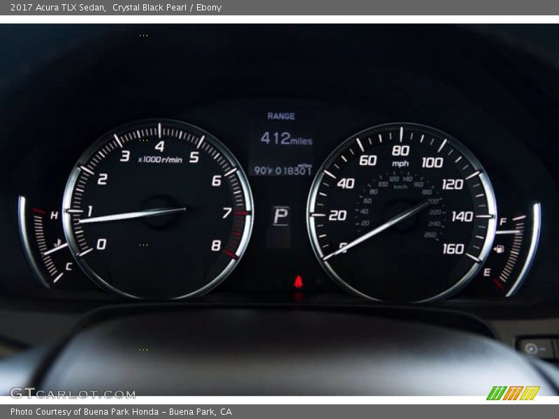 Crystal Black Pearl / Ebony 2017 Acura TLX Sedan