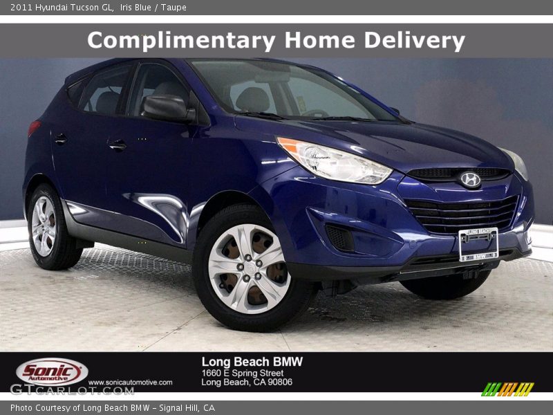 Iris Blue / Taupe 2011 Hyundai Tucson GL