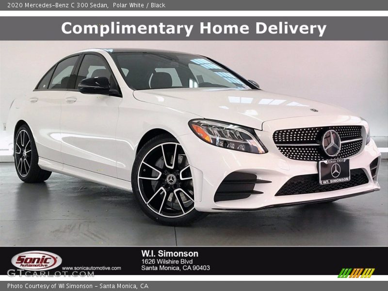 Polar White / Black 2020 Mercedes-Benz C 300 Sedan