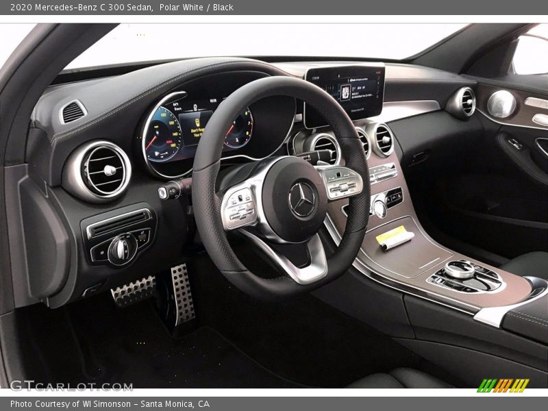 Polar White / Black 2020 Mercedes-Benz C 300 Sedan