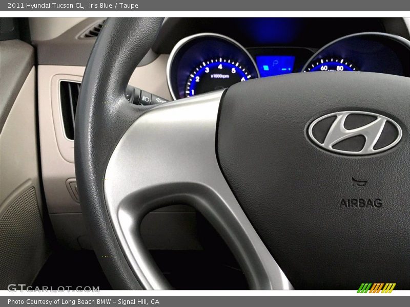 Iris Blue / Taupe 2011 Hyundai Tucson GL
