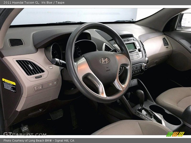 Iris Blue / Taupe 2011 Hyundai Tucson GL