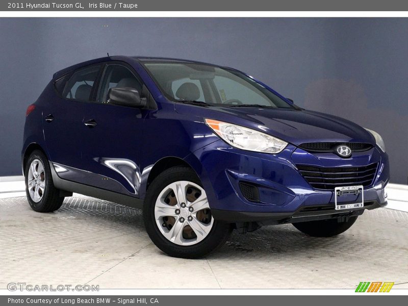 Iris Blue / Taupe 2011 Hyundai Tucson GL