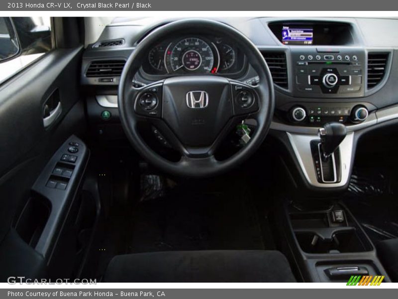 Crystal Black Pearl / Black 2013 Honda CR-V LX