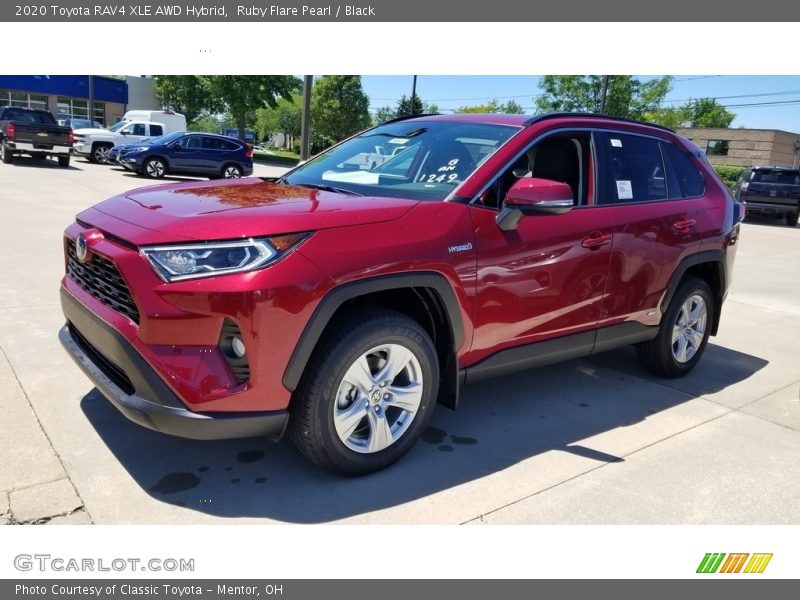 Ruby Flare Pearl / Black 2020 Toyota RAV4 XLE AWD Hybrid