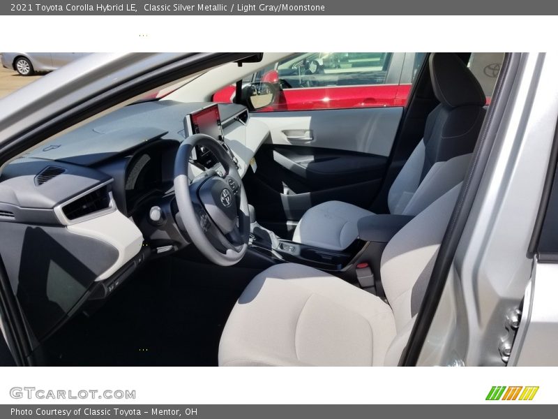 Front Seat of 2021 Corolla Hybrid LE