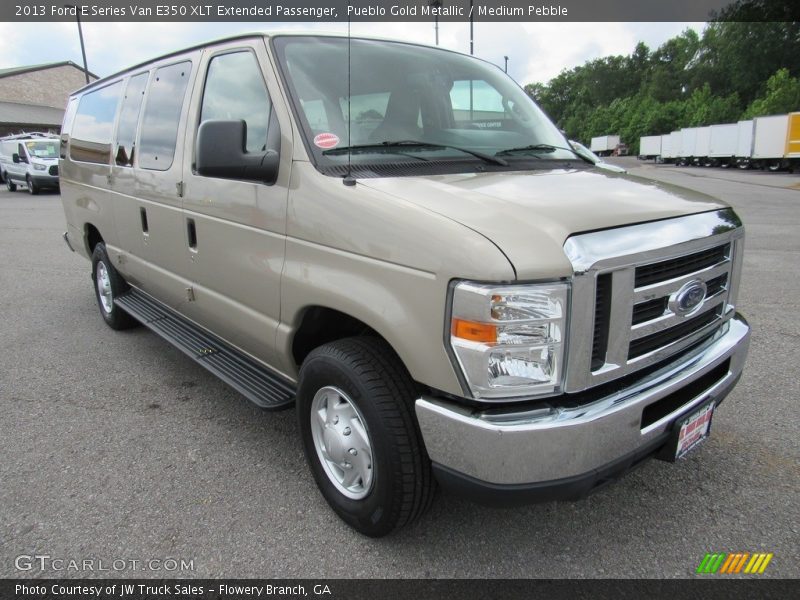 Pueblo Gold Metallic / Medium Pebble 2013 Ford E Series Van E350 XLT Extended Passenger