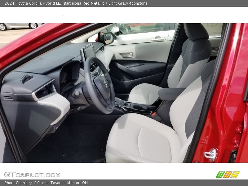  2021 Corolla Hybrid LE Light Gray/Moonstone Interior