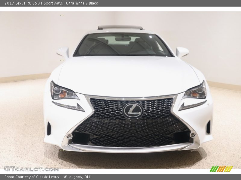 Ultra White / Black 2017 Lexus RC 350 F Sport AWD