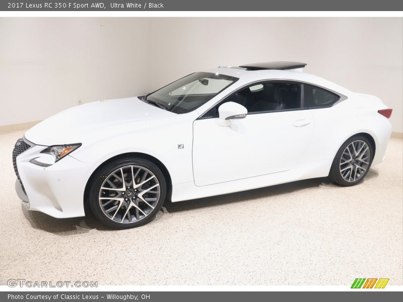 Ultra White / Black 2017 Lexus RC 350 F Sport AWD