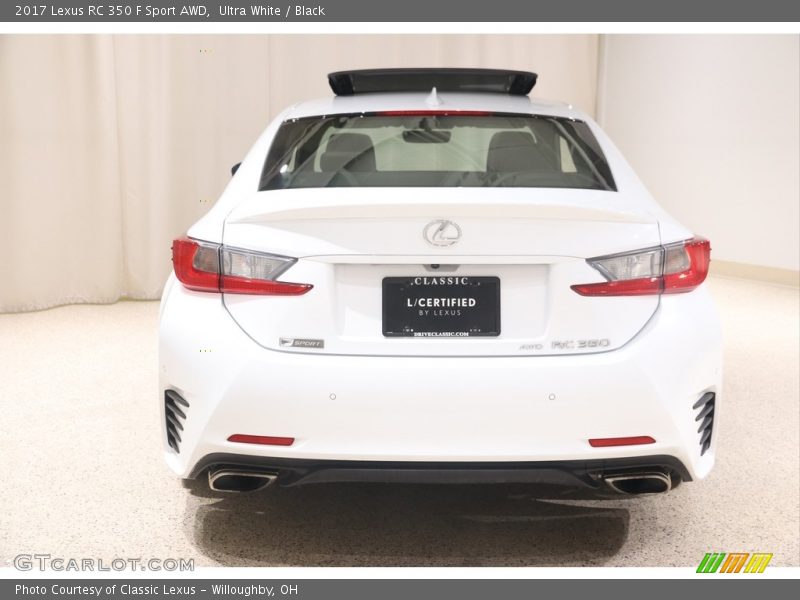 Ultra White / Black 2017 Lexus RC 350 F Sport AWD