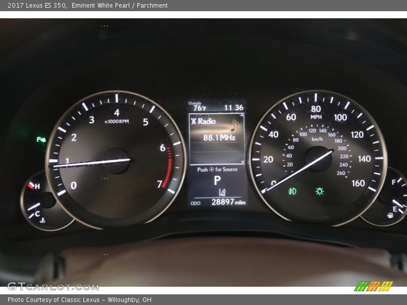 Eminent White Pearl / Parchment 2017 Lexus ES 350