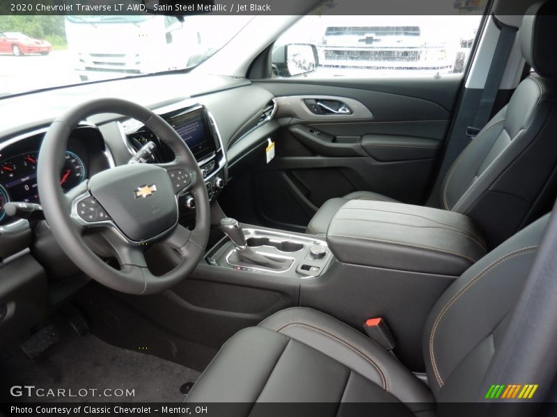 Satin Steel Metallic / Jet Black 2020 Chevrolet Traverse LT AWD